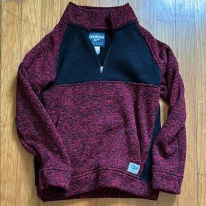 **b2g1** OshKosh B'gosh Red and Black Zip Up Sweater